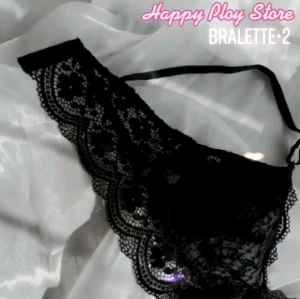 Bralette2 บราลูกไม้ดำ Happy Ploy Store