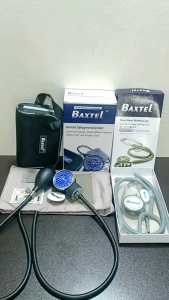 BAXTEL Aneriod Sphygmomanometer Blood Pressure Monitor With Double-Head Stethoscope Regular