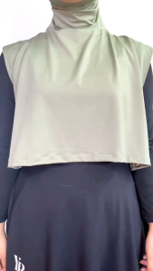 Hijab Rompi Sporty YRich – Jersey Premium Matcha | Adem Nyaman Praktis untuk Olahraga
