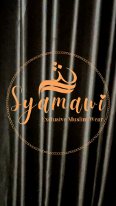 syamawi | syifa dress knit set khimar all size LD 105