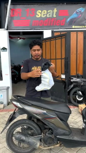 pelapis pelindung jok motor pakai karet beat scoopy vario nmax mio fino soul gt dll