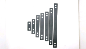 Breket Knalpot Plat Besi Tebal Lubang 10mm Lurus Universal Motor Panjang 6 10 15 18 20 25 30 Cm