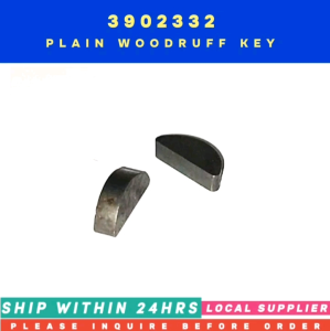3902332 PLAIN WOODRUFF KEY 4928969 - 4.0mm [6PCS/PACK] [MUST INQUIRE 1ST PRE-ORDER ONLY!!! LOCAL SUPPLIER] CUMMINS ENGINES 4B3.9 6B5.9 6C8.3 AND MORE DODGE(89-21) VOLVO COMPATIBLE: J902332 836-4065 126-112 10205810