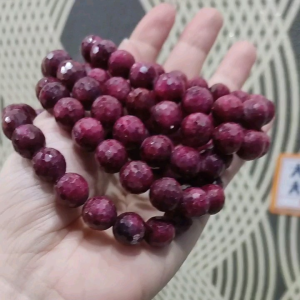 💯Ready Stock‼️ Genuine Batu Ruby gemstones 6a premium grade 10.5mm 红宝石手串