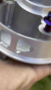 ดุมสเตอร์เจาะ+น็อตสเตอร์ ไทเท W125/110i/Dream Cup