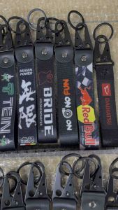 keychain sangkut mugen toyota honda daihatsu mazda omp hellaflush spoon js racing sparco jdm jaf drift nismo tein bride