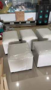 เฟอร์นิเจอร์เก้าอี้รองเท้า เก้าอี้นั่ง เก้าอี้อเนกประสงค์ แข็งแรงนุ่มสบาย ขนาด ยาว 45 กว้าง 45 สูง 40