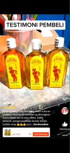 MINYAK WANGI SERIMPI BOTOL KACA BESAR 83ml