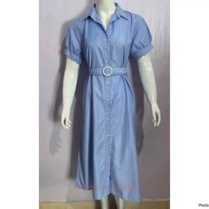 SHANE CLOTHING DRESS WANITA GARIS MODEL IKAT KOREAN STYLE 2757