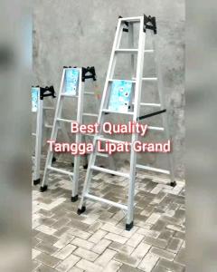 Tangga Lipat Alumunium Super Jumbo Tipe Grand / 2m / 1.75m / 1.5m / 1.25m / 1m Multi-Function Ladder Kapasitas Beban 200Kg - Lazada