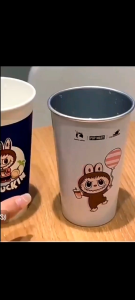 Ready Stock Gift 2025 Labubu Cup 冷感变色杯
