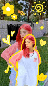 LAYLY เสื้อยืดโอเวอร์ไซส์ลาย BATTLE อก 44-46 นิ้ว (ป้าย Newmily)