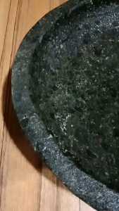 cobek muntu model oval batu kali asli