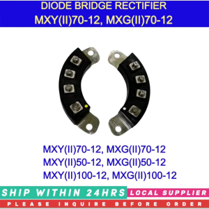 DIODE BRIDGE RECTIFIER MXY(II) 70-12 MXG(II) 70-12 MXY(II) 50-12 MXG(II) 50-12 MXY(II) 100-12 MXG(II) 100-12 [PRE-ORDER ONLY. LOCAL SUPPLIER WARRANTY] 3PHASE BIG SIZE FOR BRUSHLESS GENERATOR