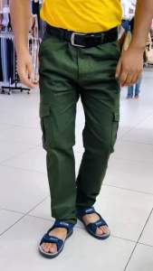 Dkis Men’s 6 Pocket Cotton Pants | Regular Fit Casual Cargo Trousers