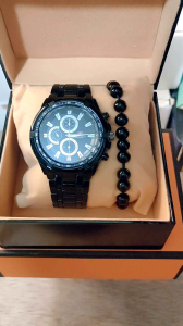 Jam Tangan Pria Casual & Stanlist: Paket Lengkap dengan Gelang dan Batre Cadangan