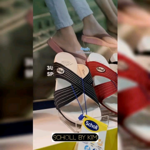 Scholl Duraflex Cross รองเท้าสกอลล์ ดูราเพลก สตรี 5 สี สวมสบาย คุณภาพดี รับประกัน พับเก็บสะดวก