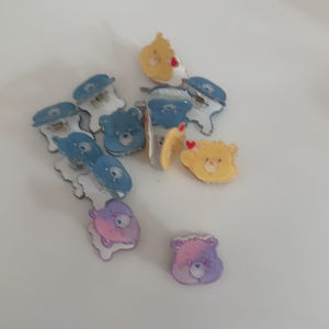 กิ๊บหนีบผม carebears ลายหินอ่อนเคลือบเงา สีสวย 🌸🌈