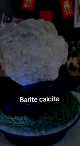 Barite calcite free wooden base
