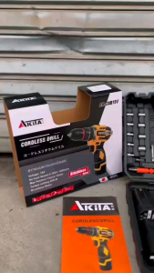 สว่านแบตกระแทกบัสเลส หัวเหล็ก 3 ระบบ ยี่ห้อ AKITA 16.8V แท้ #มอเตอร์บัสเลสแท้ รอบจัด