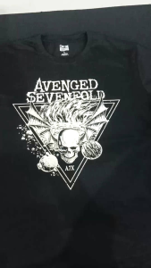 Kaos band Avenged Sevenfold A7X T shirt pria distro rock metal