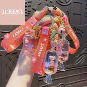 【TERESA】A55 Rantai Kunci Cecair Terapung Gadis Sakura|Sakura Girl Liquid Oil Floating Keychain|樱花女孩流体钥匙扣|车钥匙扣 / 包包挂件 / 创