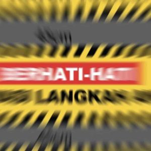 Mind Your Step Sticker With Matte Lamination