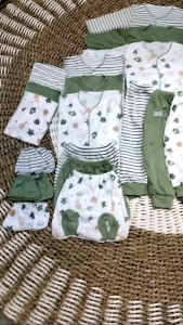 Paket Setelan Baju Bayi Baru Lahir Hemat 18 pcs 9 setel