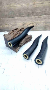 Pipa Kayu Galih Kelor Hitam Bulat Model S B81