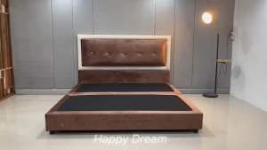 เตียงรุ่น New HD 3 ผ้าฮอลแลนด์สีน้ำตาล เลือกสีได้ ทักแชท จัดส่งฟรี 54 จังหวัด เก็บเงินปลายทาง ประกอบติดตั้งให้ฟรี