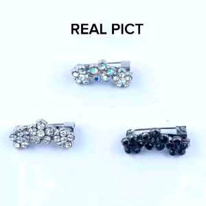 Bros Dagu Korea / Jilbab / Pashmina / Hijab / Krudung / Bros Peniti / model bunga tiga ( CM 179 )