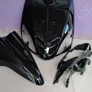 Paket Cover Body Depan Tameng Batok Sepeda Motor Yamaha Mio Sporty Hitam