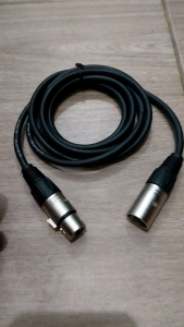 kabel canare xlr canon male female buat mikropon ke mixer 2 meter