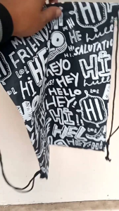 tas serut cowok & cewek kekinian multifungsi bahan taslan premium waterfoop