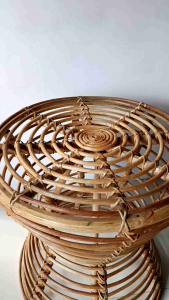 Center table/rattan made 16 inches diameter x 16 inches height