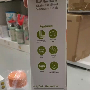 AUTUMNZ DELI STAINLESS STEEL VACUUM FLASK 500ML & 750ML ASSORTED