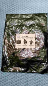 Jas Hujan Model Ponco Lengan Bahan Mika PVC