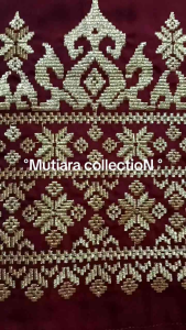 BAJU KURUNG BORDIR SONGKET BUNGA KUBAH