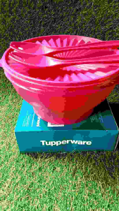 Tupperware Salad Bowl 3.5L with 2 PCs Fork