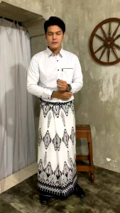 SARUNG BATIK GOYOR SPESIAL PUTIH MOTIF TERBARU PREMIUM ADEM HALUS