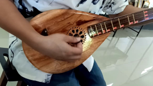 พิณโปร่งทรงหยดน้ำ ขนาดใหญ่ มีคลิปเสียง ขนาดตามมาตรฐาน (รูปภาพ)