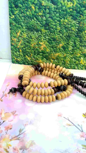 MAHEN CRAFT tasbih Tijani kayu kemuning gading kombinasi galih asem C60