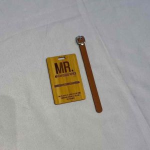 Classy Engraved Wooden Luggage Tag: The Perfect Corporate & Christmas Wedding Gift