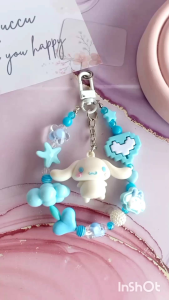 Gantungan hp karakter manik premium | Phone strap 2 in 1 | Bag charm lucu