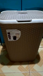 #1200 Rattan Cane Laundry Basket with Wheels