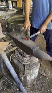 มีดกรีดยาง ตราดวงอาทิตย์ มีดตัดยางตรา ดวงอาทิตย์ (ด้ามสีฟ้า)