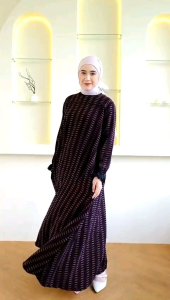 HS DRESS BATIK SELMA DRESS GAMIS TERLARIS BAJU WANITA Batik Bahan Rayon Dingin by HIJAB SISTER