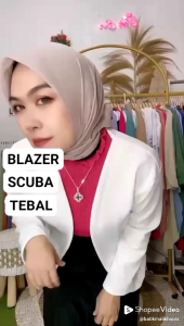 (PROMO) NEW BLAZER SCUBA POLOS WANITA PREMIUM OOTD