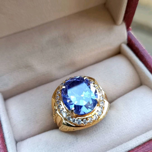 Cincin Batu Blue King Sapphire Super Elegant