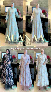 KAYANI ALANA DRESS: Baju Abaya Gamis Muslimah Alanaa Dress By Kayyani